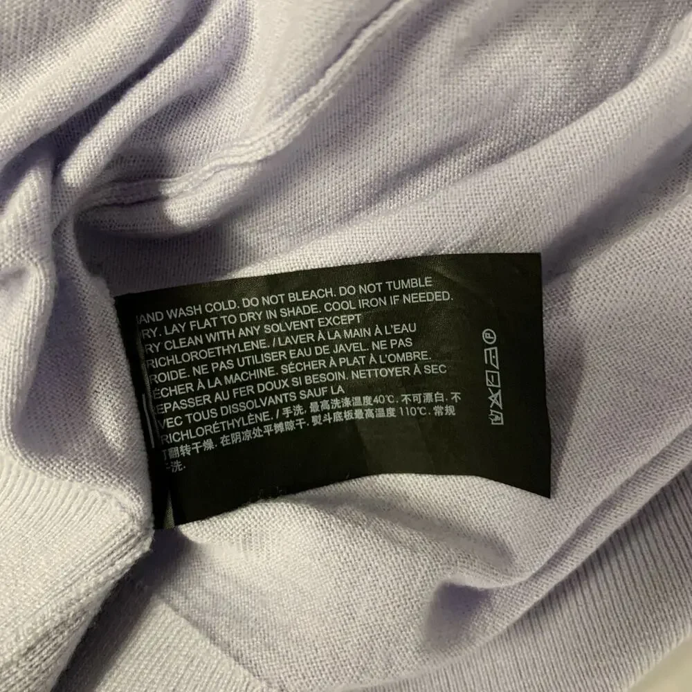 THEORY Size XS Lavender Wool Blend Pull On Pullover